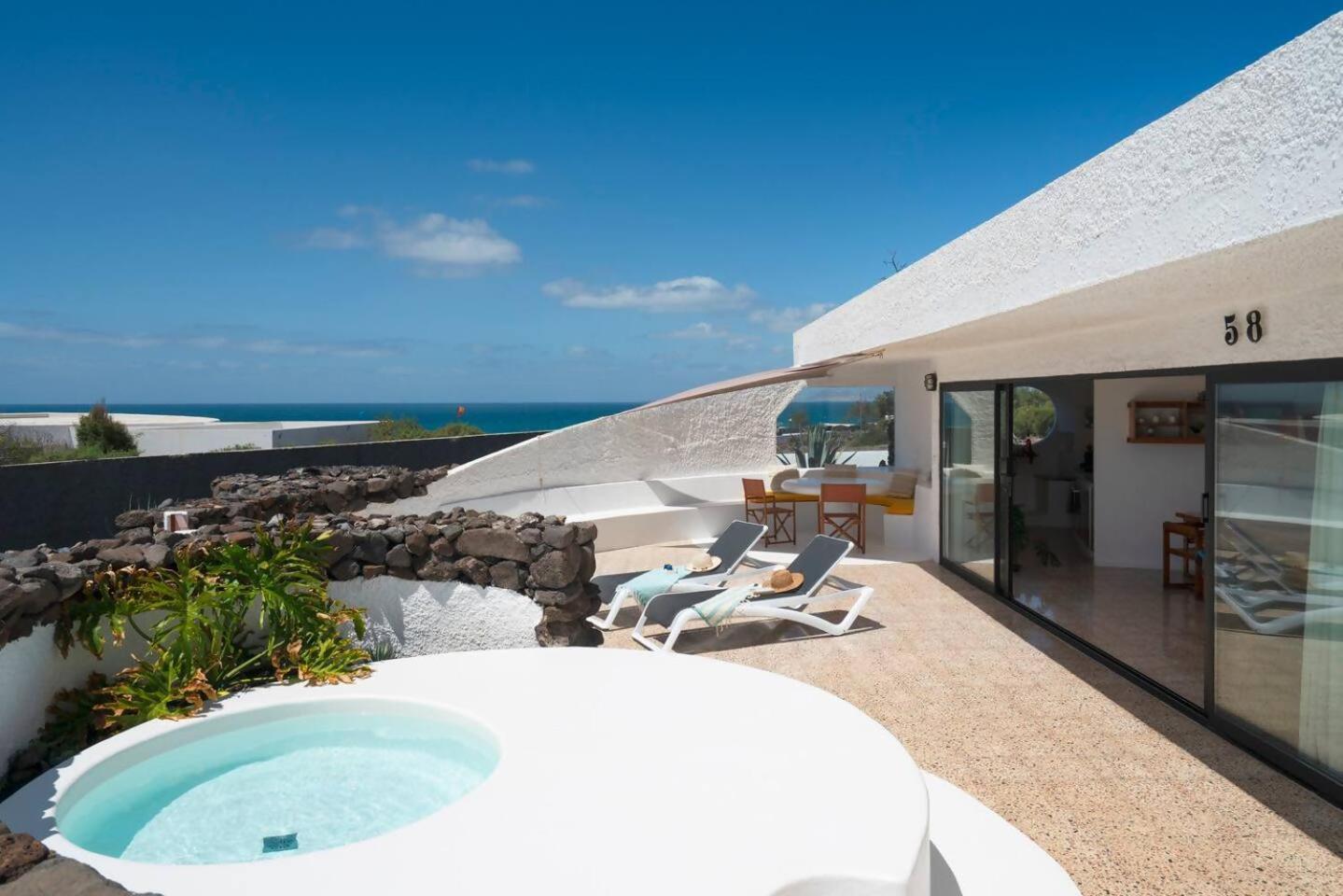 Lanzarote Famara Beach Bungalow Eksteriør billede